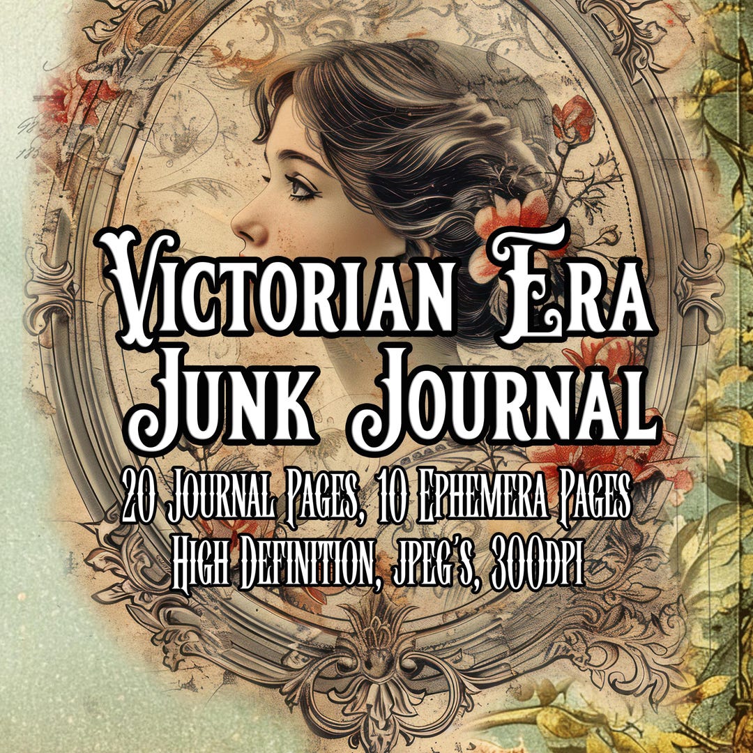 Victorian Era Vintage Junk Journal Kit Scrapbooking Collage Vintage ...