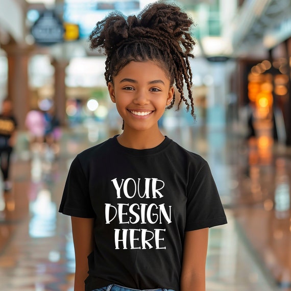 Teenage Girls Black T shirt Mockup Hi resolution 300dpi PNG Instant Download T shirt Mockup Fashionable Teenage T shirt Mockup T shirt Mock Etsy Canada