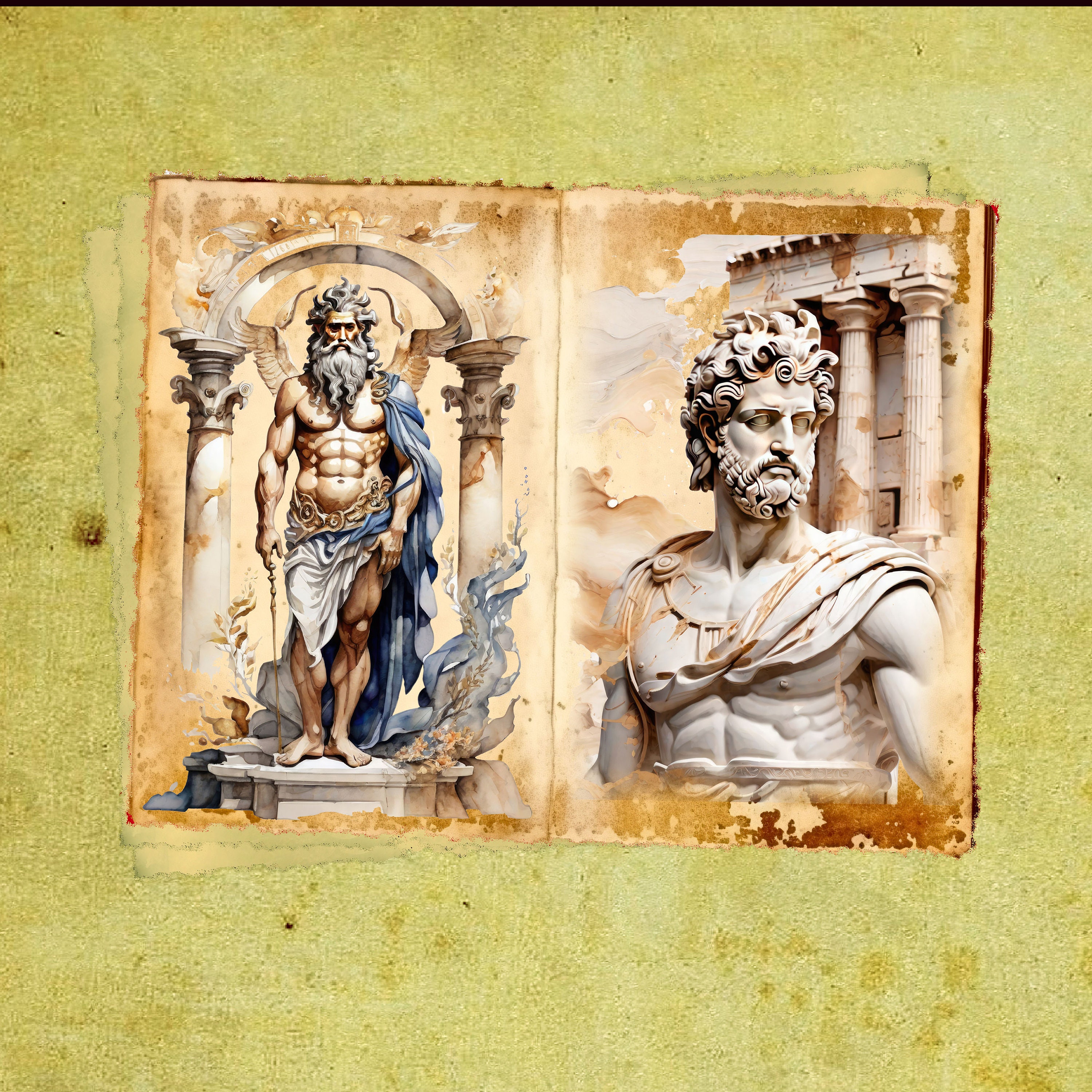 Ancient Greece Junk Journal Printable Pages Travel Journal Travel ...