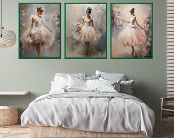 エドガー・ドガ印象派絵画デジタルペーパー、ドガパステル画