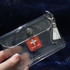 Cartera médica transparente de primeros auxilios