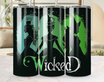 Wicked Musical Tumbler, Broadway Show Tumbler, Wicked Witch 20 ozTumbler Wrap, Wizard of Oz Tumbler, Theatre Lover Gift, Musical Merchandise