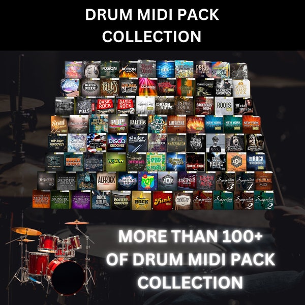 Drum Midi Pack Collection (more than 100+)