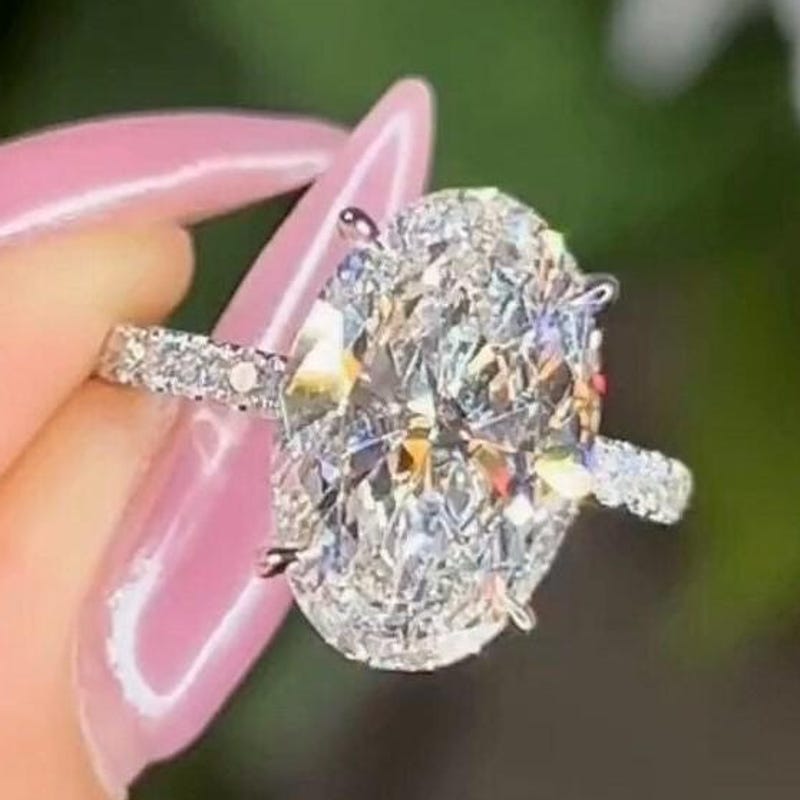 4 Carat Wedding Set Ring - Etsy