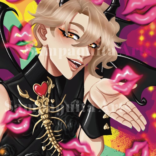 Obey Me! Asmodeus Print - Etsy