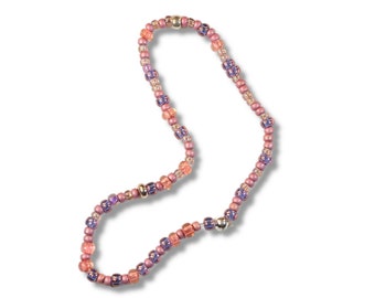 Cotton Candy Cascade: Whimsical Pink Seed Bead Stretch Bracelet