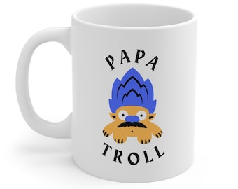 Funny Dad Mug, Fathers Day Mug, Dad Gift, Dad Coffee Mug, Dad Birthday Gift, Funny Dad Gift, Dad Joke Mug, Papa Troll Mug, Ceramic Mug 11oz