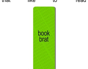 Marcapáginas Book Brat / Inspirado en Charli / Regalos para lectores de libros