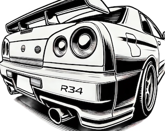Nissan Skyline R34: The Iconic Rear View