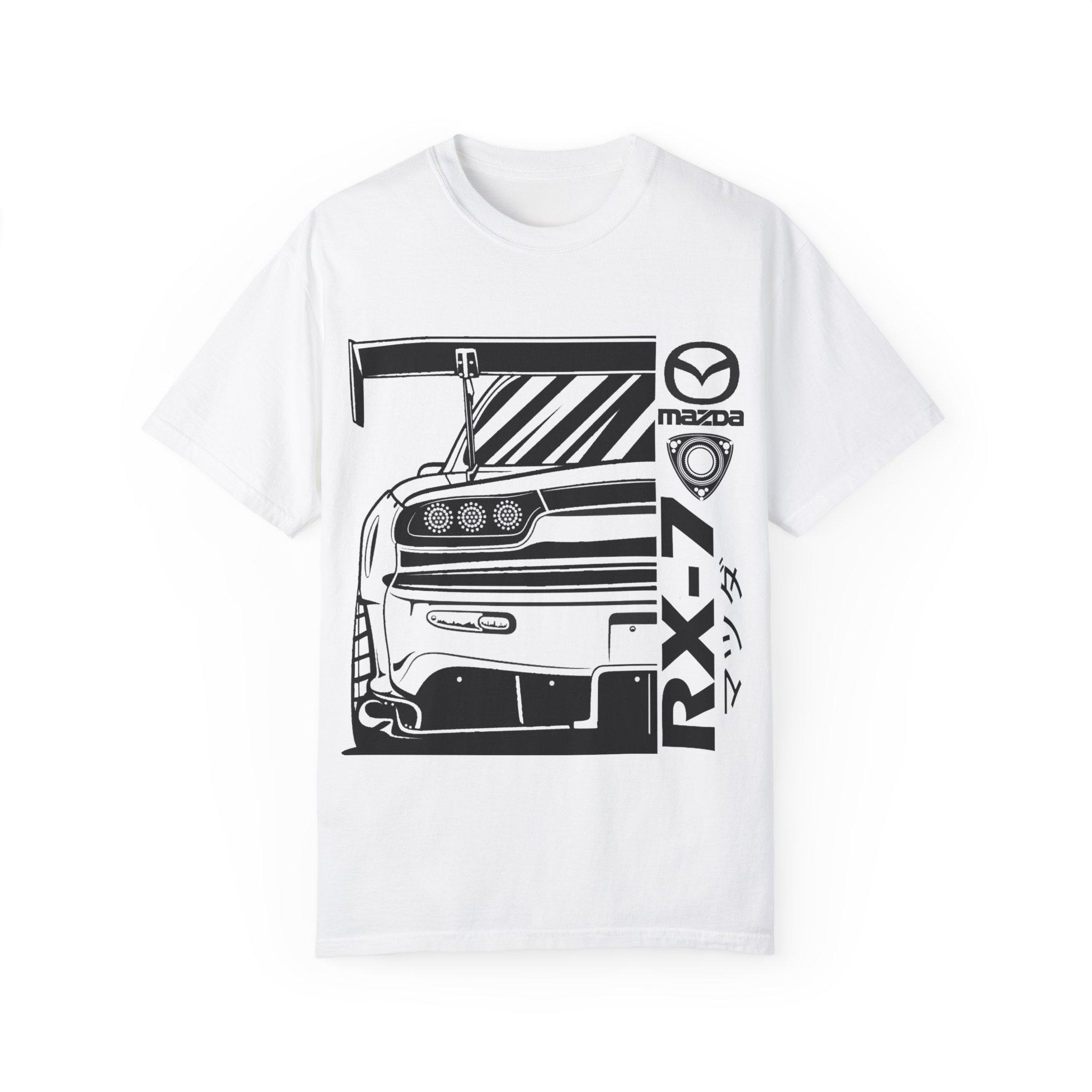 Mazda RX-7 Rear View JDM Art Print – Black & White Line Drawing - Etsy