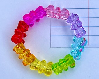 Rainbow Gummy Bear Bracelet