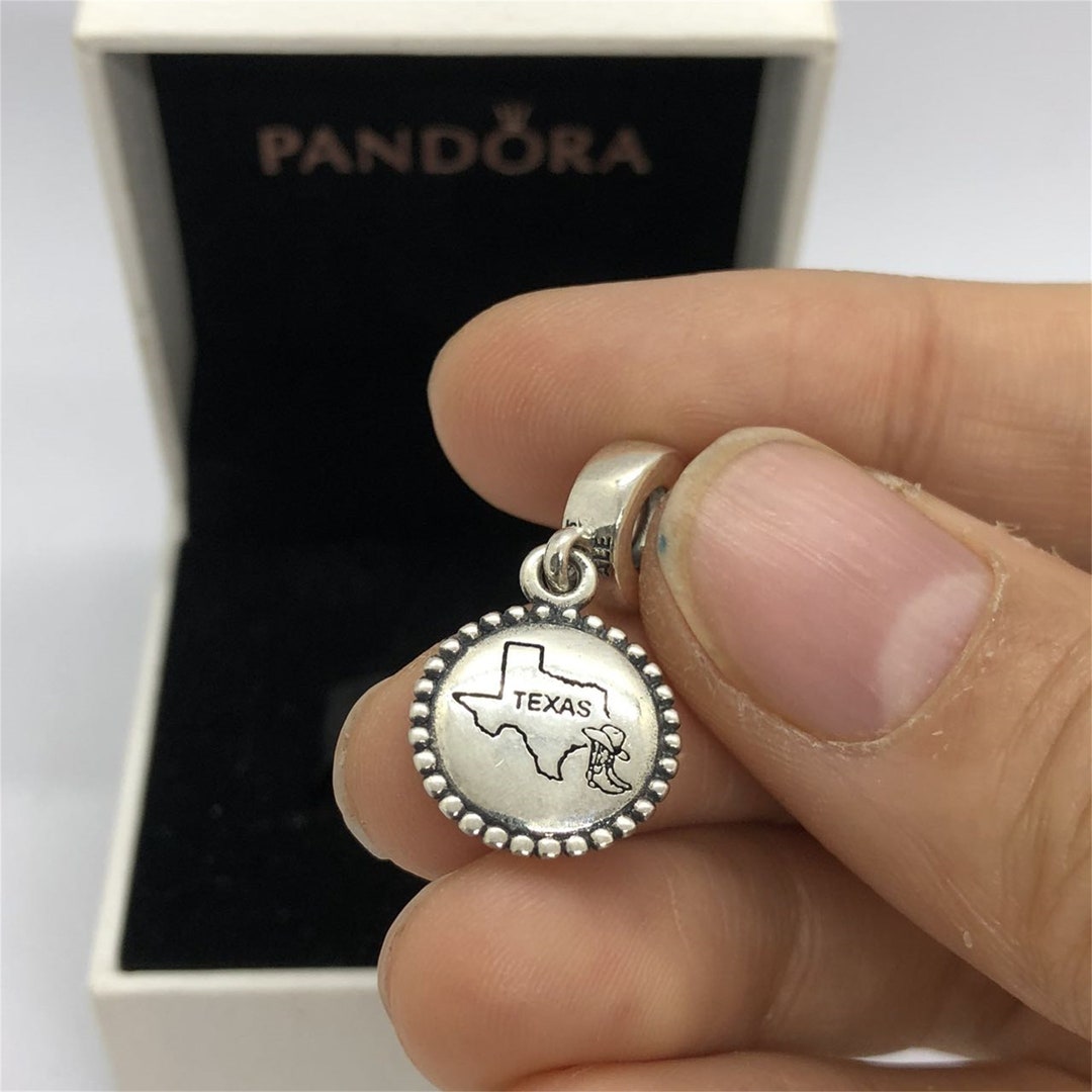 Pandora Dallas Texas Map Charm Cowboy Boot Exclusive Pendant Etsy