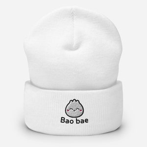 Bao Bae Beanie Comfy Steamed Bun Hat Dim Sum Lover Gift For Asian Foodie Chinese Dumpling Food Lover Present Bao Bae Hat