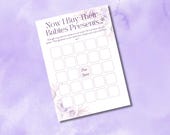 Printable Taylor Swift Theme Baby Shower BINGO Game