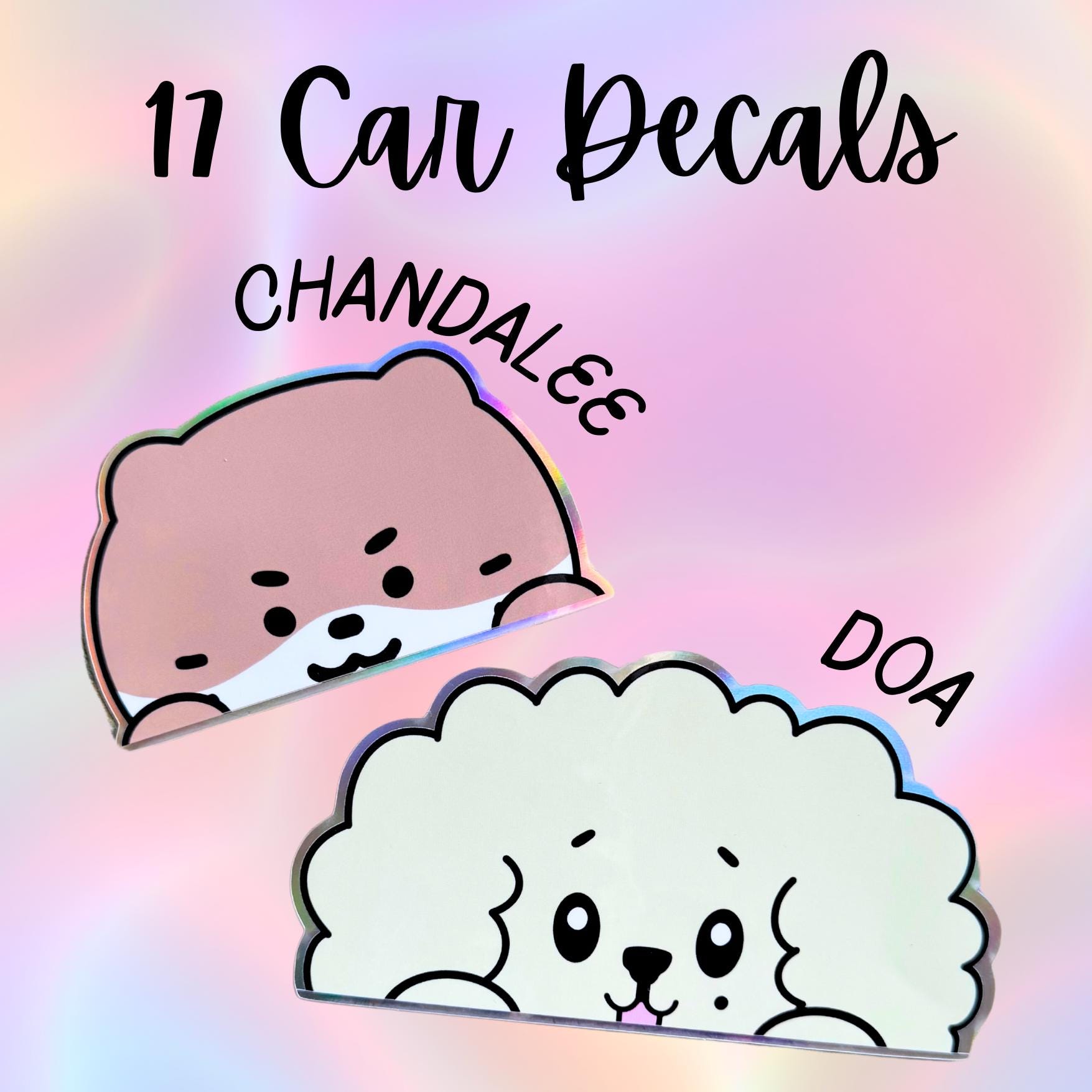 Seventeen Miniteen Peeker Car Decals | Chandalee | Doa - Etsy
