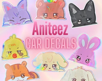 Ateez Aniteez Peeker Car Decals | Ateez Stickers | Aniteez Decal | Ateez Car Decals | Antiteez | Aniteez Stickers | Aniteez Bumper sticker