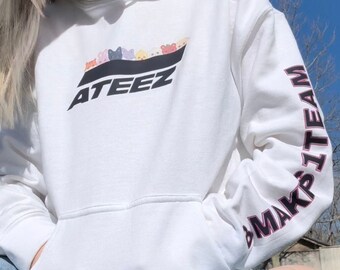 ATEEZ×ANITEEZ HOODIE Aniteez Logo Hoodie & Sweatshirt - Etsy