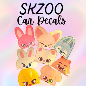 Stray Kids SKZOO Peeker Car Decals | Stray Kids Stickers | SKZOO Decal | SKZ Decal | skzoo | skzoo Stickers