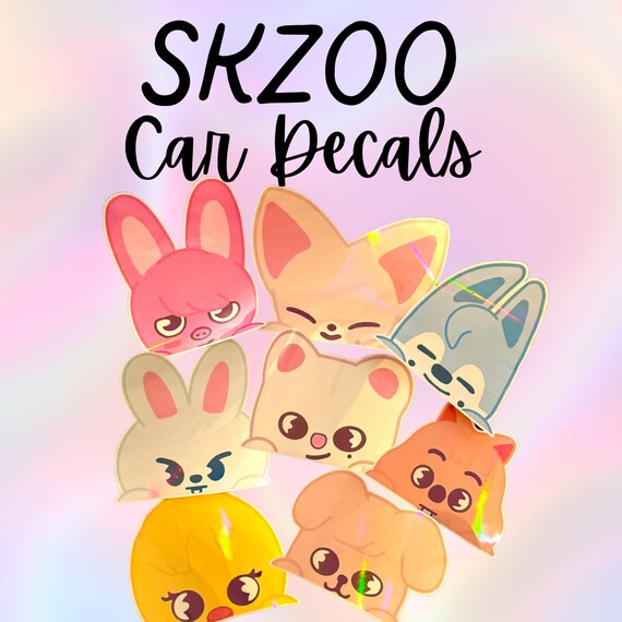 Stray Kids SKZOO Peeker Car Decals | Stray Kids Stickers | SKZOO Decal | SKZ Decal | skzoo | skzoo Stickers