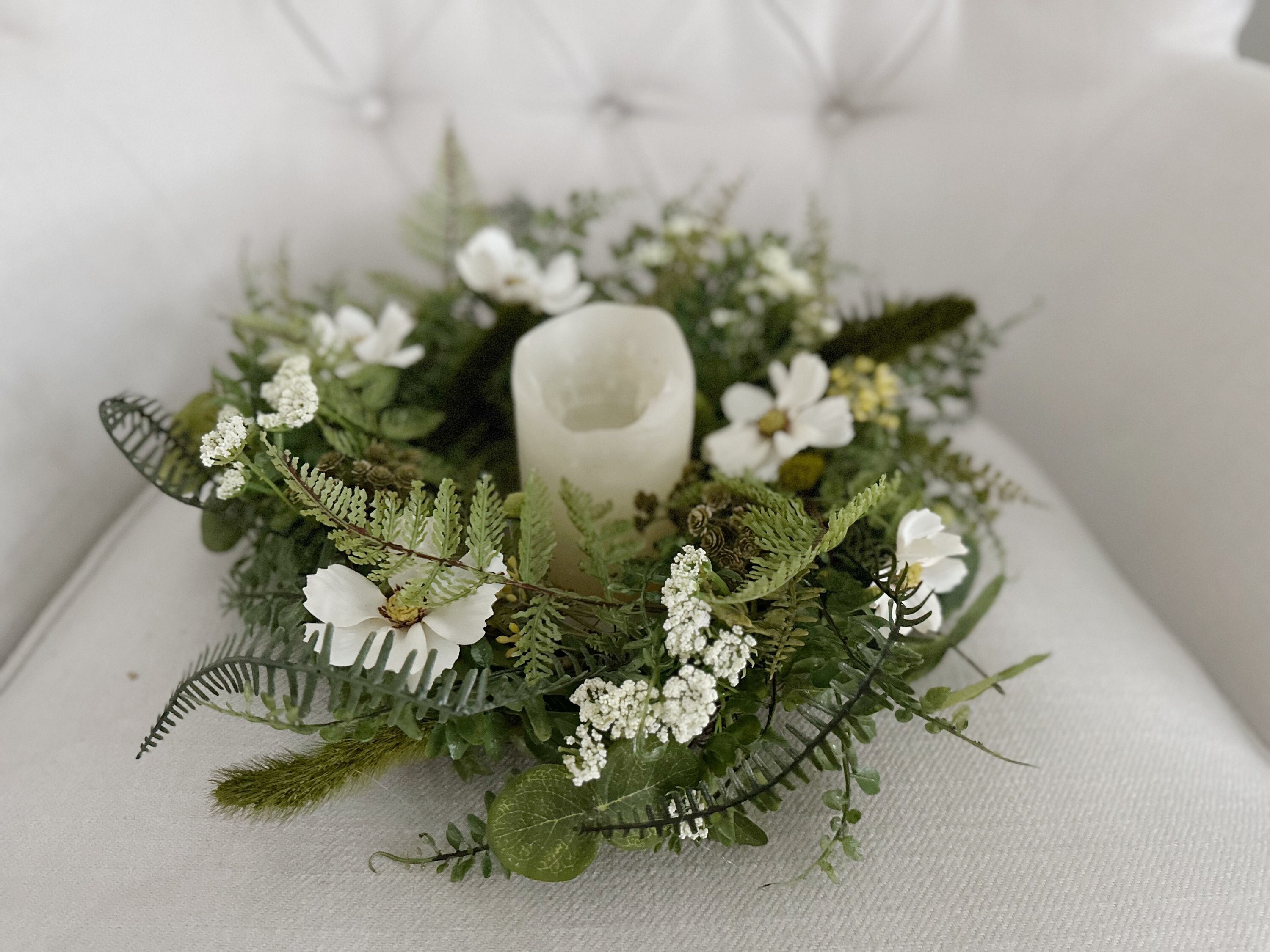 ArwenLOTR Inspired Woodland Wedding Table Centerpiece Faux Greenery Blossoms Cottagecore Nature Wedding Enchanted Forest