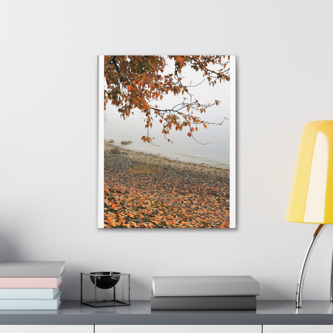 Fall Landscape Wall Art Rustic Farmhouse Decor Autumn Scene Etsy