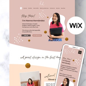 Obsessed Website Template for WIX Premium Designer Website Modern Website WIX Portfolio Website