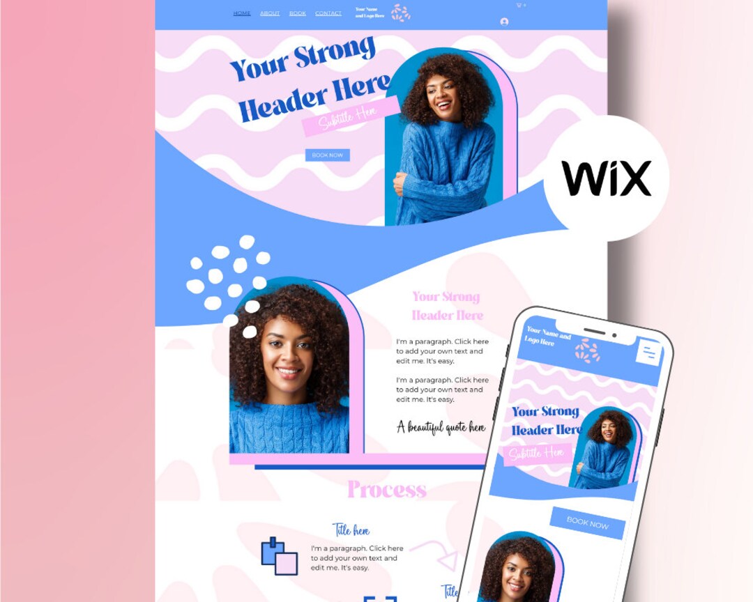 WIX Website Template | Website Template | Website Design | Blogger ...