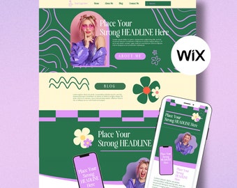 Wix Website Template Theme | Unique Design | Services and Shopping Website