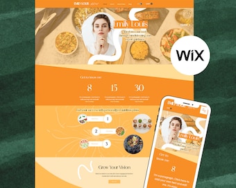 Coaching Website Template for WIX | Coaching Website | Business Coach Website | Modern WIX Website | Nutrisionit | Fitness | Original Design