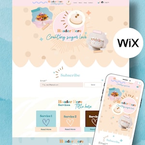Wix Website Template for Business Coach Influencer Small Businesses | Podcast Website Design | Wix Web Design Templates | Girl Boss Website