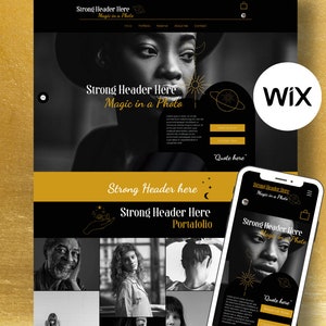 WIX Photography Template -Website Design for Wedding Photographer WIX Photography Theme Wix Templates Lifestyle Coach Business