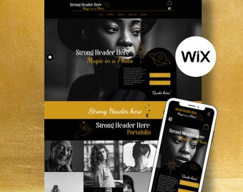 Modello fotografico WIX: progettazione di siti Web per fotografo di matrimoni Tema fotografico WIX Modelli Wix Lifestyle Coach Business