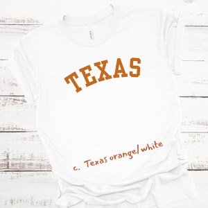 Texas Gameday Shirt, Unisex Bella Canvas Tee, Football Fan Gift image 3