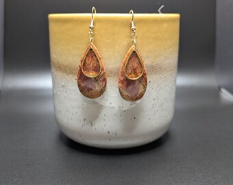 Picasso Jasper Teardrop Earrings