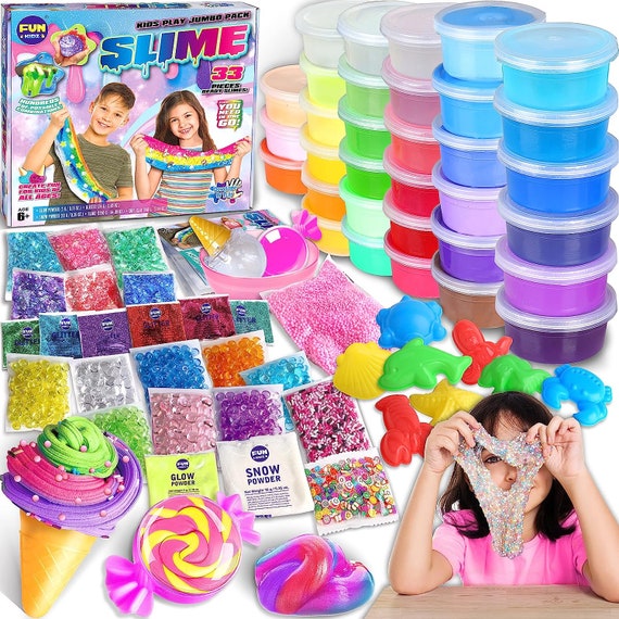 DIY Slime Kit – Slime Making Kit for Kids Art Craft, with 48