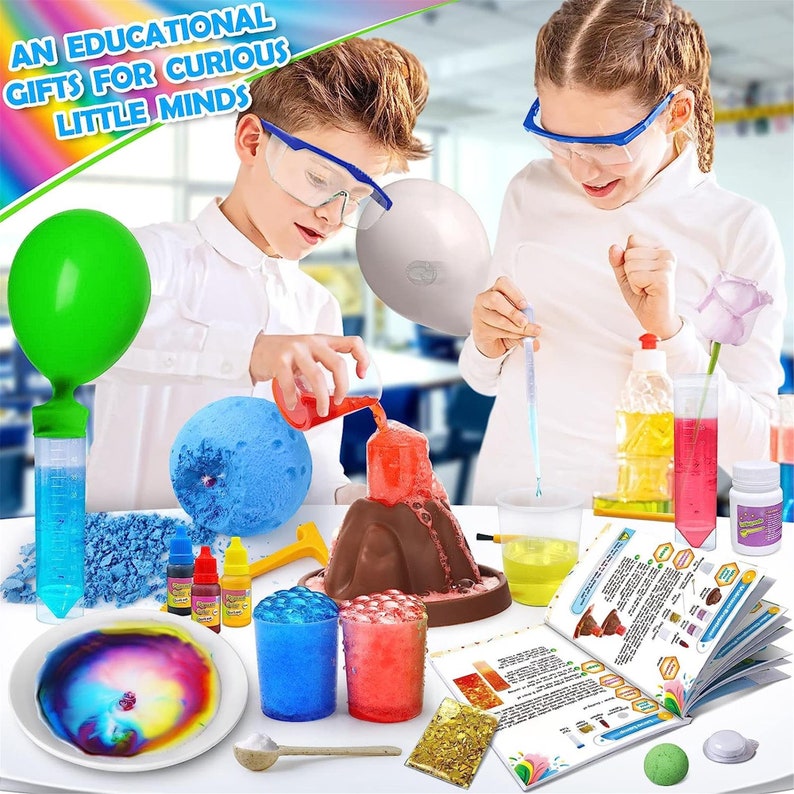 50 Science Lab Experiments Kit for Kids Age 4-6-8-12, STEM Activities ...