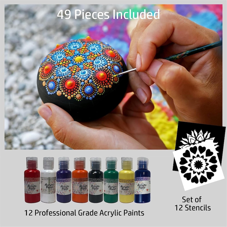 Mandala Painting Kit DIY Mandala Art and Craft Dotting Kit for Teen