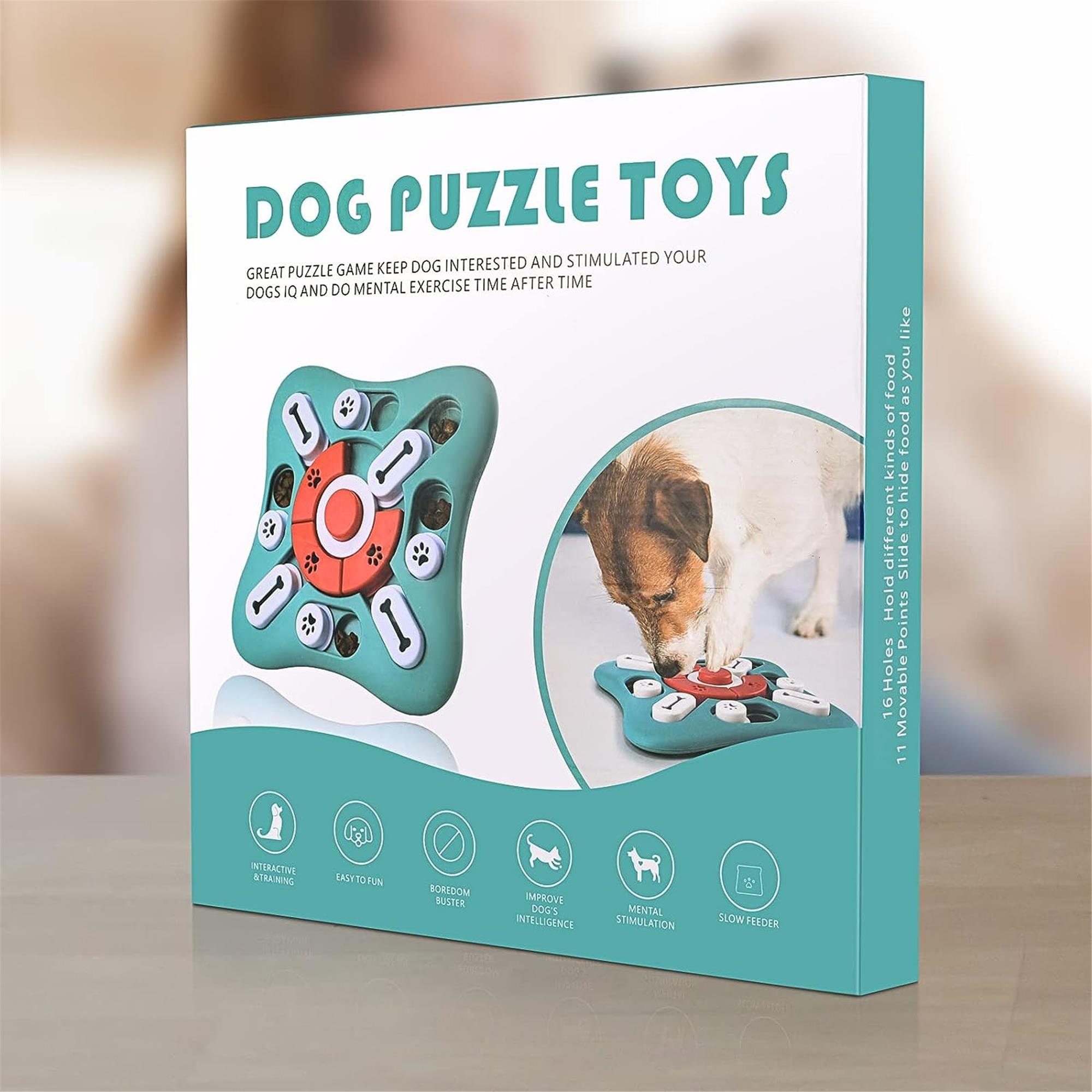 Dog Puzzle Toys Wooden - Interactive Dog Toys for Boredom, IQ