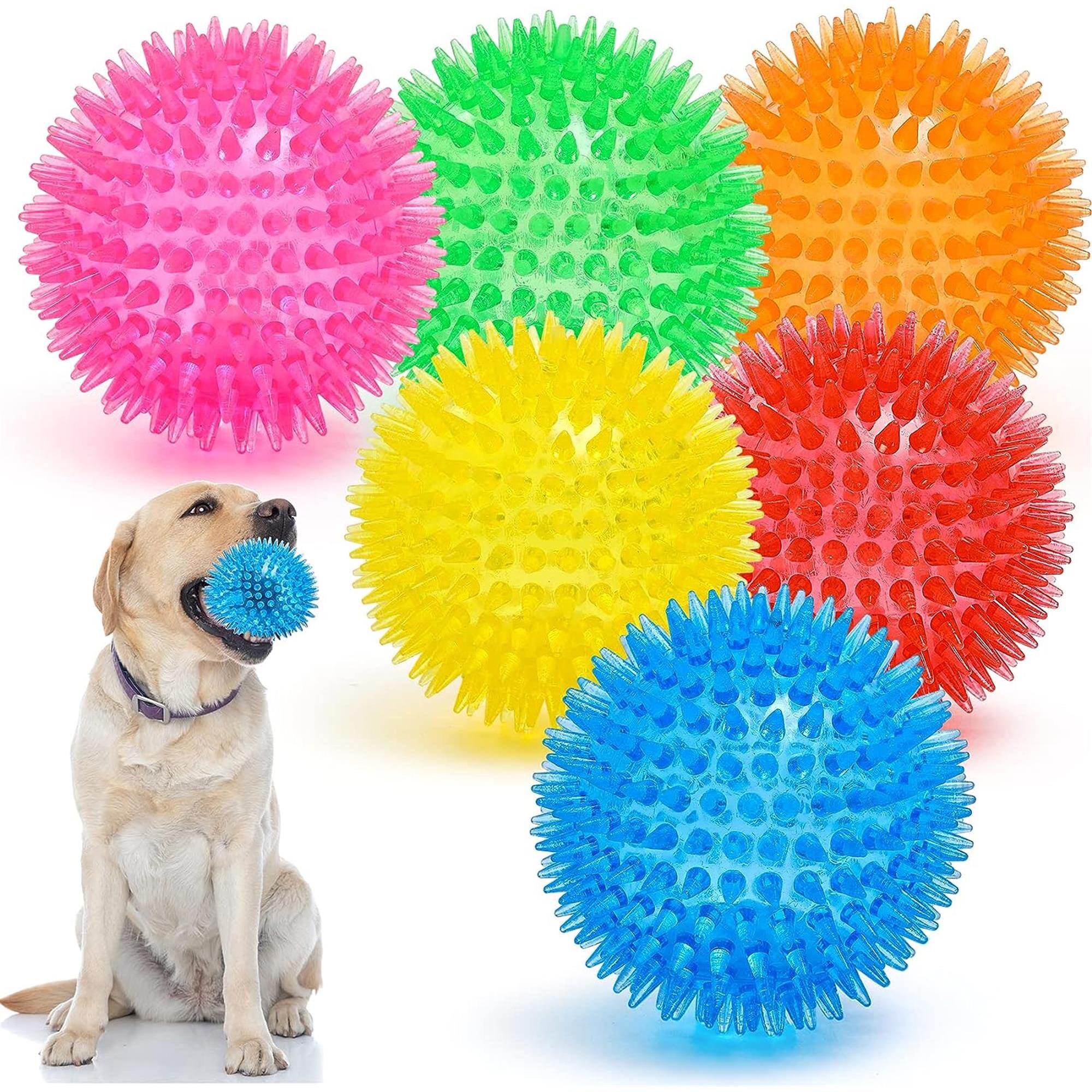 Soft Latex Squeaky Dog Toys For Small Dogs Breed Latex Squeaky Dog Balls  Pig Dog Toy Balls For Chew Dog Crate Puppy Small Dogs Chewers Dog Bones &  Chews Dog Brain Stimulating