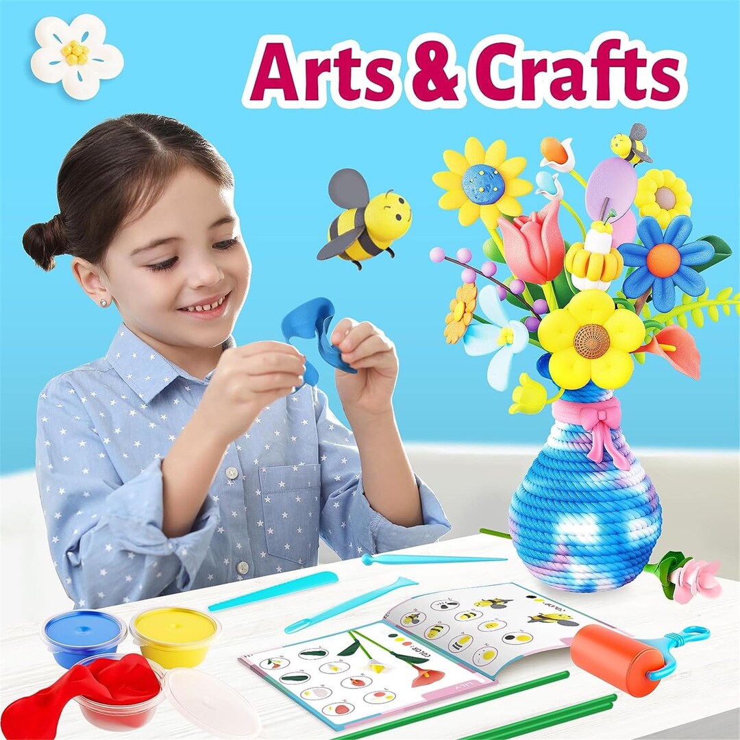 Arts & Crafts for Kids Ages 812 68 48, Air Dry Clay Craft Kits Make