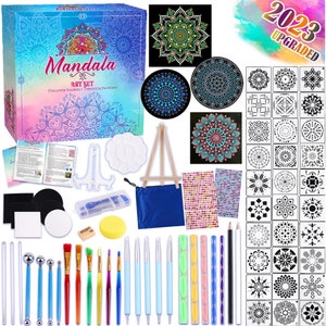 Buy Wilove 26 PCS Mandala Dotting Tools for Painting Rocks, Stone Painting  Mandala Dotting, Dotting Tools for Painting Mandalas, Rock Supplies Dotting  with Stencils Template and Clay Sculpting Tools Online at desertcartKUWAIT