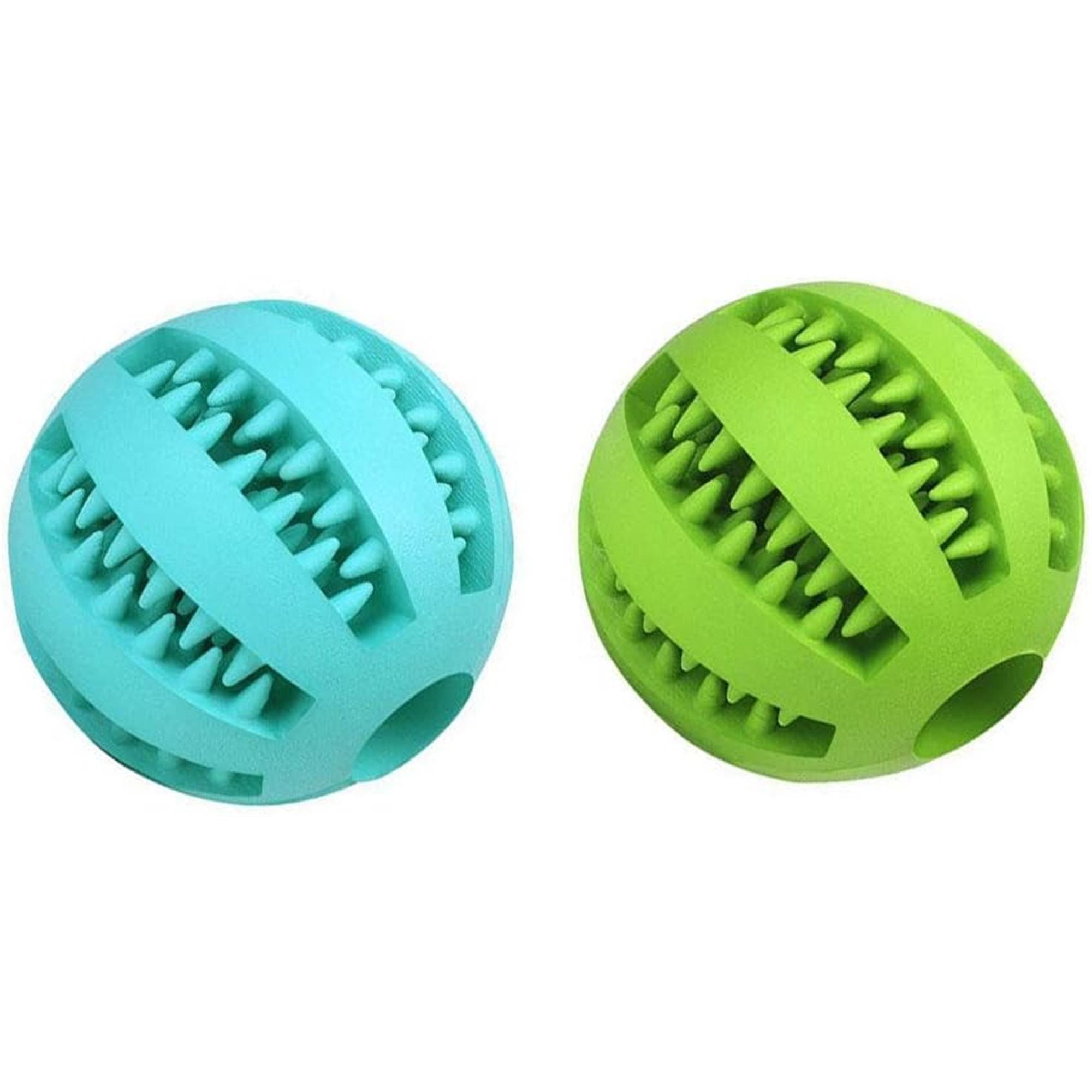 Puppy Teething Chew Toy Balls: 2pack Interactive Dog Treat Dispensing Ball  Rubber Small Breed Dog Chewing Enrichment Toys for Boredom and Brain