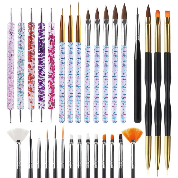 3pcs Set Nail Art Brushes LINER Detailer Striping Brush FINE LINE Manicure  Pens – Create Media Labs