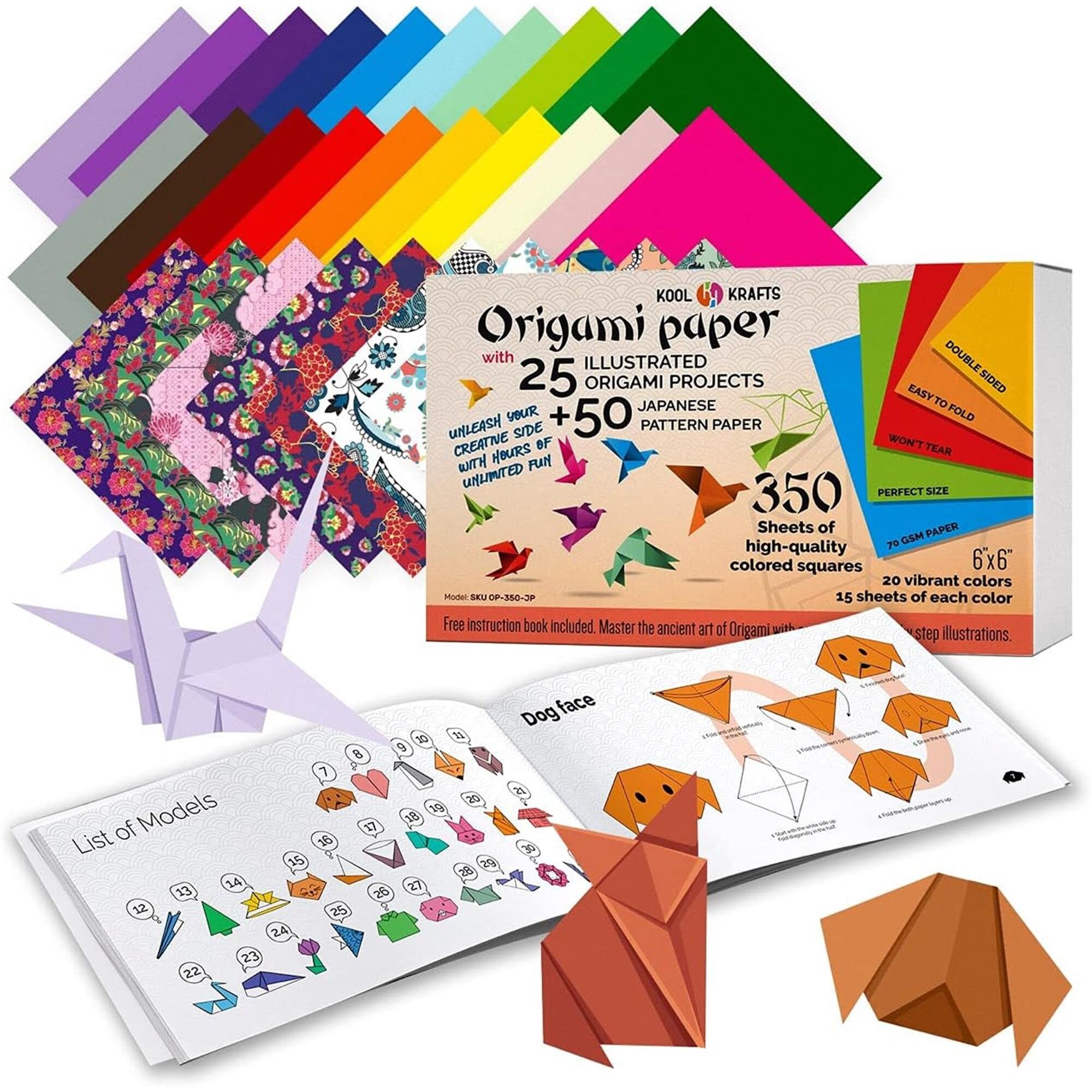 Color Folding Paper Double sided Color 6x Origami Paper 20 - Temu