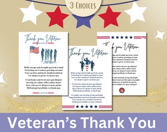 Veteran Thank You | Printable Recognition & Appreciation Wall Art