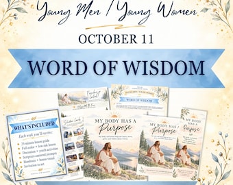 Word of Wisdom Young Women Young Men Lesson | October 11 FSY Youth Lesson | LDS 25-Minute Lesson Activities & Handouts