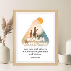 Walk With Me LDS ユーステーマ 2026 ポスターセット | 印刷可能なイエス・キリストのウォールアート、配布資料、スマホ壁紙 | デジタルダウンロード