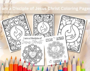 LDS Coloring Pages: 2024 Youth Theme Flame (Digital Download)