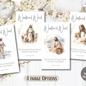 LDS Sacrament Program Template: Customizable Church Meeting Program ...