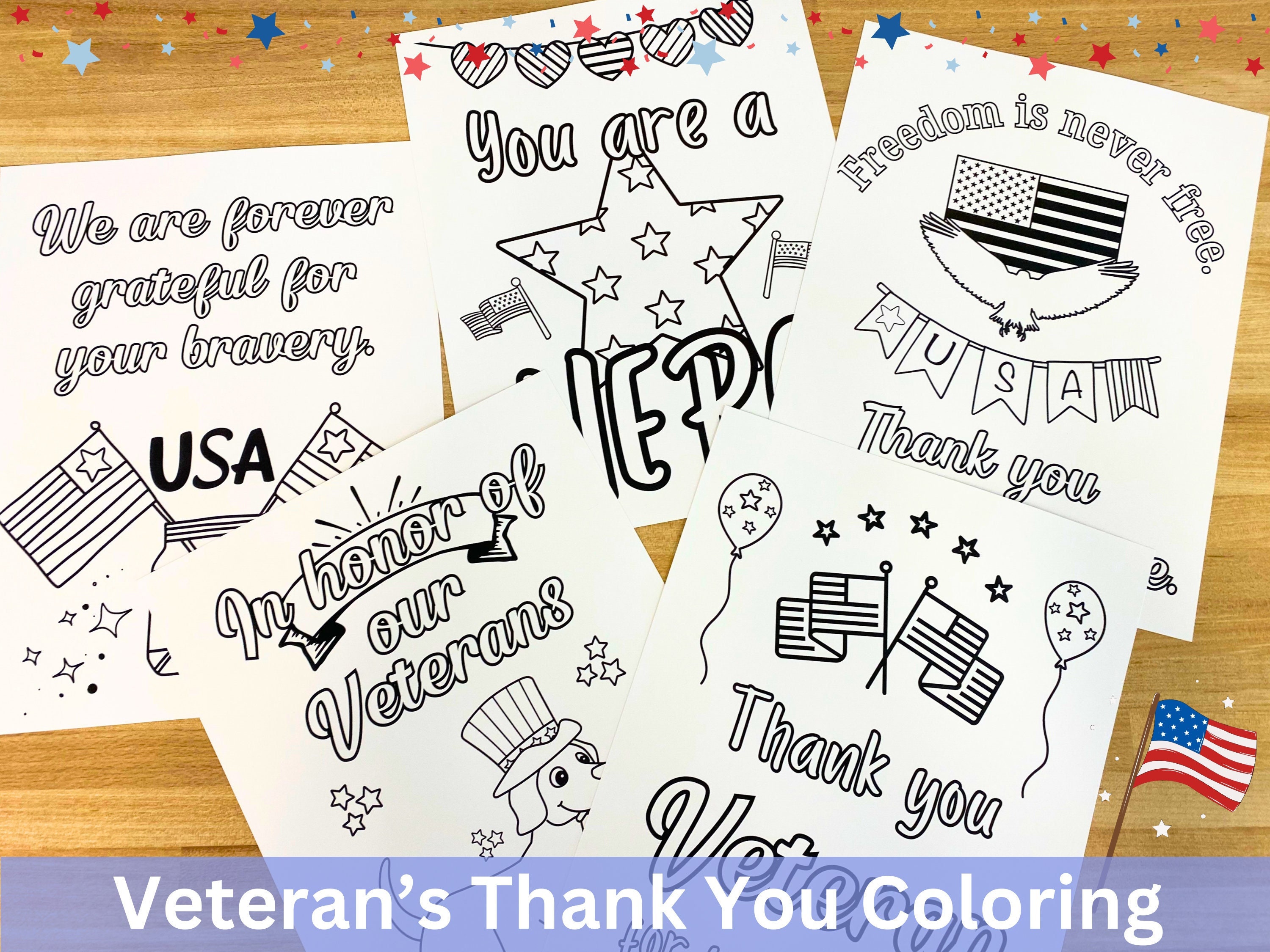 Thank You Veterans Day Coloring Pages Printable Veterans Day Coloring
